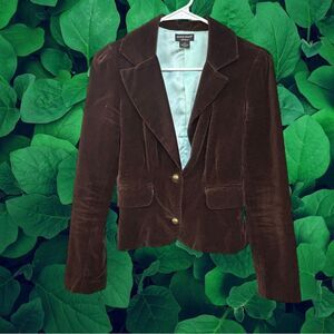 Guess Brown Velvet Blazer